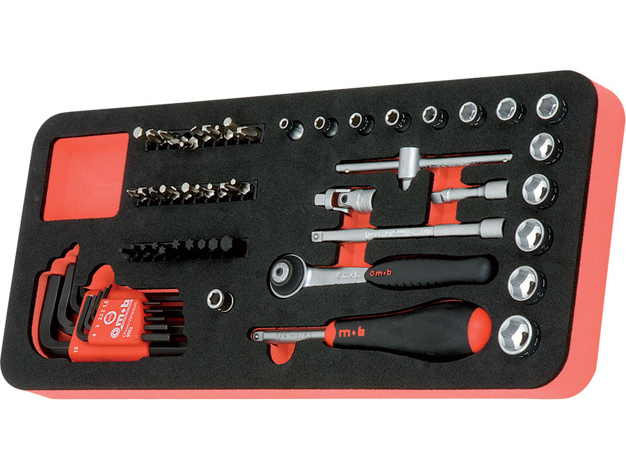 Modul 60 scule MOB OSC cu 60 capete tubulare si accesorii 1/4” DH