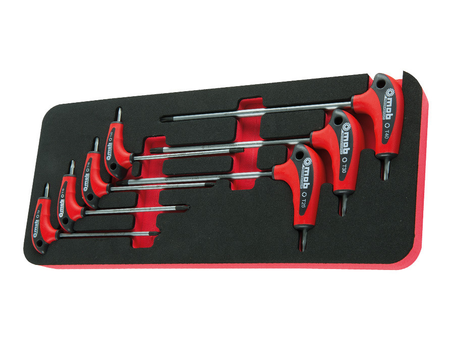 Modul OSC cu 7 chei locas TORX cu maner T - 260×160×50 MOB TX9-TX40