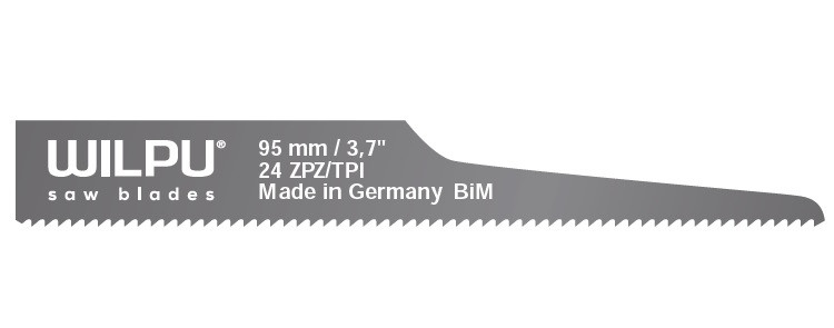 Panza sabie pentru masini pneumatice, pentru metal 95 x 12,3 x 0,63 mm