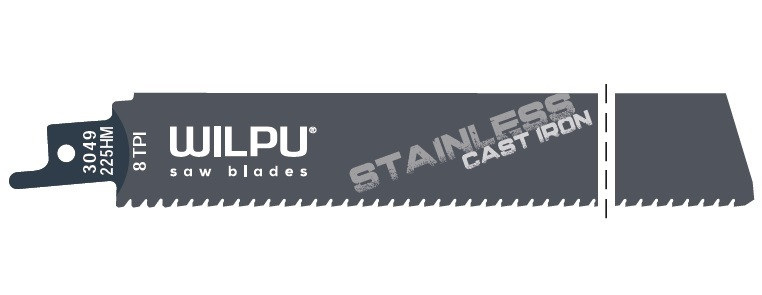 Panza sabie pentru otel inoxidabil Ultimate Carbide 228 x 25 x 1,5 mm