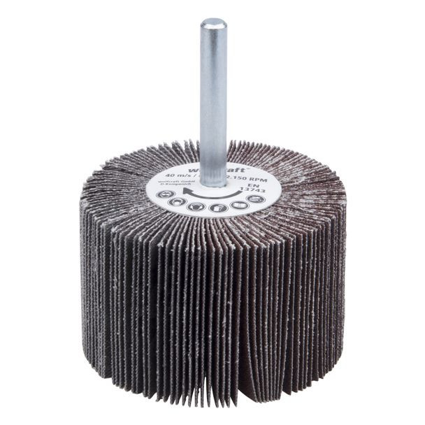 Perie lamelara Wolfcraft 2035000, granulatie 150, ax prindere 6 mm, D 60x40 mm