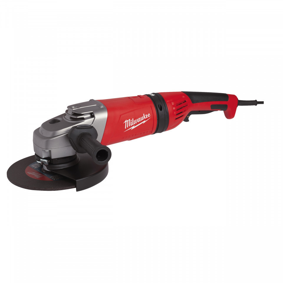 Polizor unghiular 220 V Milwaukee AGVM26-230GEX, disc 230 mm, motor PROTECTOR, 2600 W, protectie B-Guard, alimentare Retea 220-240 V