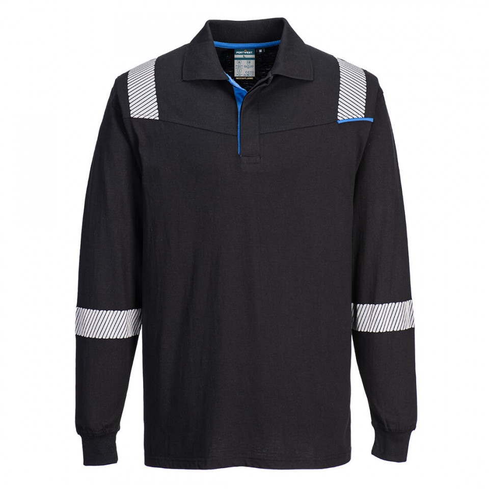 Pulover WX3 cu guler Polo rezistent la flăcări FR711