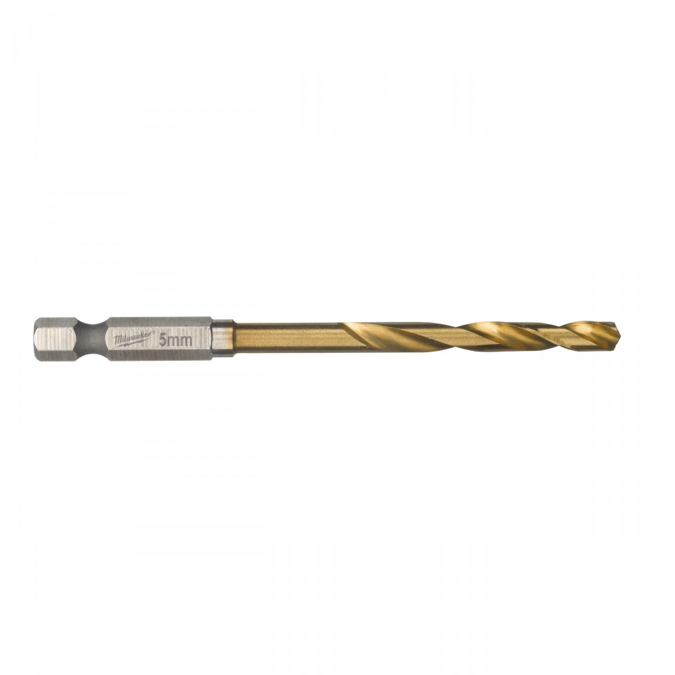 RED HEX - Burghie SHOCKWAVE™ HSS-Ground Titan pentru metal Milwaukee Ø 5x31x80 mm - blister 1 buc