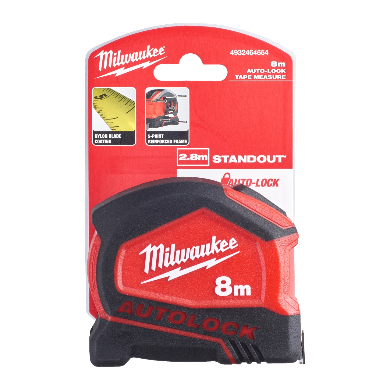 Ruletă cu autoblocare Milwaukee 8 m/25