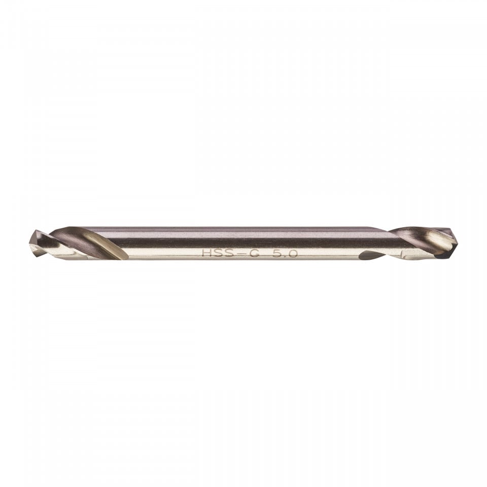 Set 10 burghie HSS Ground pentru metal cu două vârfuri MILWAUKEE Ø 5x18x62 mm