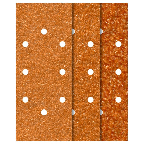 Set 25 foi abrazive Wolfcraft 1969100, pentru lemn si metale, Gr. A40, A80, A120, 93x230 mm