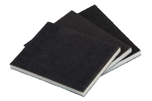 Set 3 bureti de slefuire Wolfcraft 2895000, 125x100x10 mm, granulatie 60, 120, 180