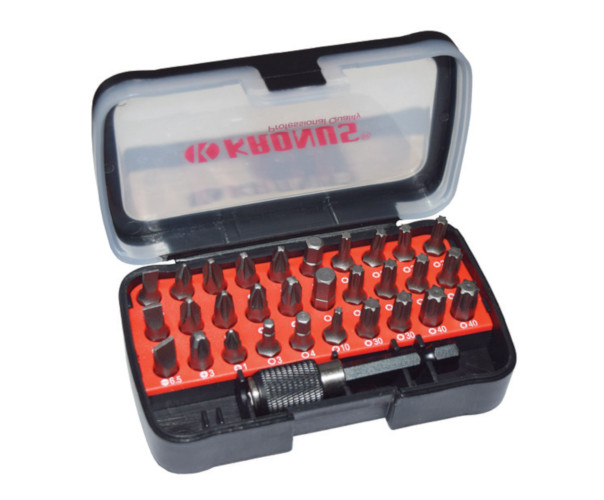 Set 31 piese KRONUS biti si adaptor magnetic 60 mm