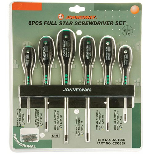 Set 6 piese Jonnesway surubelnita Torx T10-T30