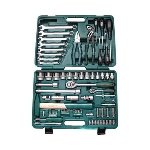 Set 77 piese Jonnesway chei mecanic 1/2" si 1/4", carcasa plastic