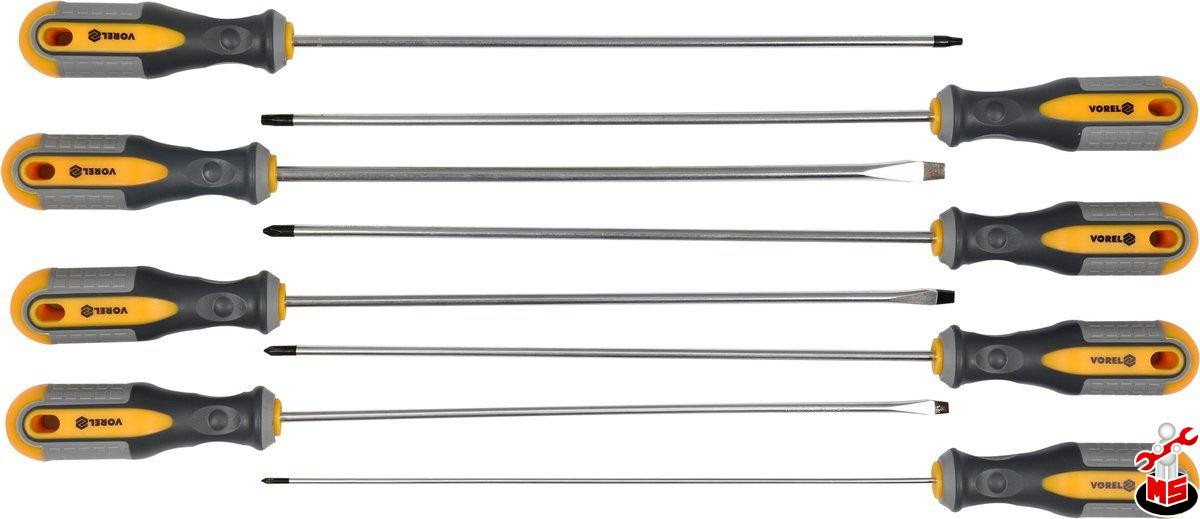 Set 8 surubelnițe lungi Vorel 60990