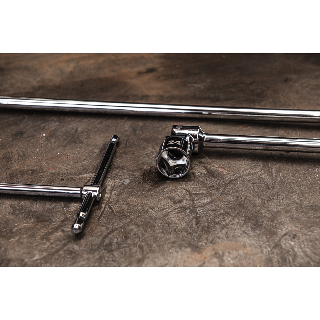 Set chei cu mâner în T și cap pivotant 8-19 mm
