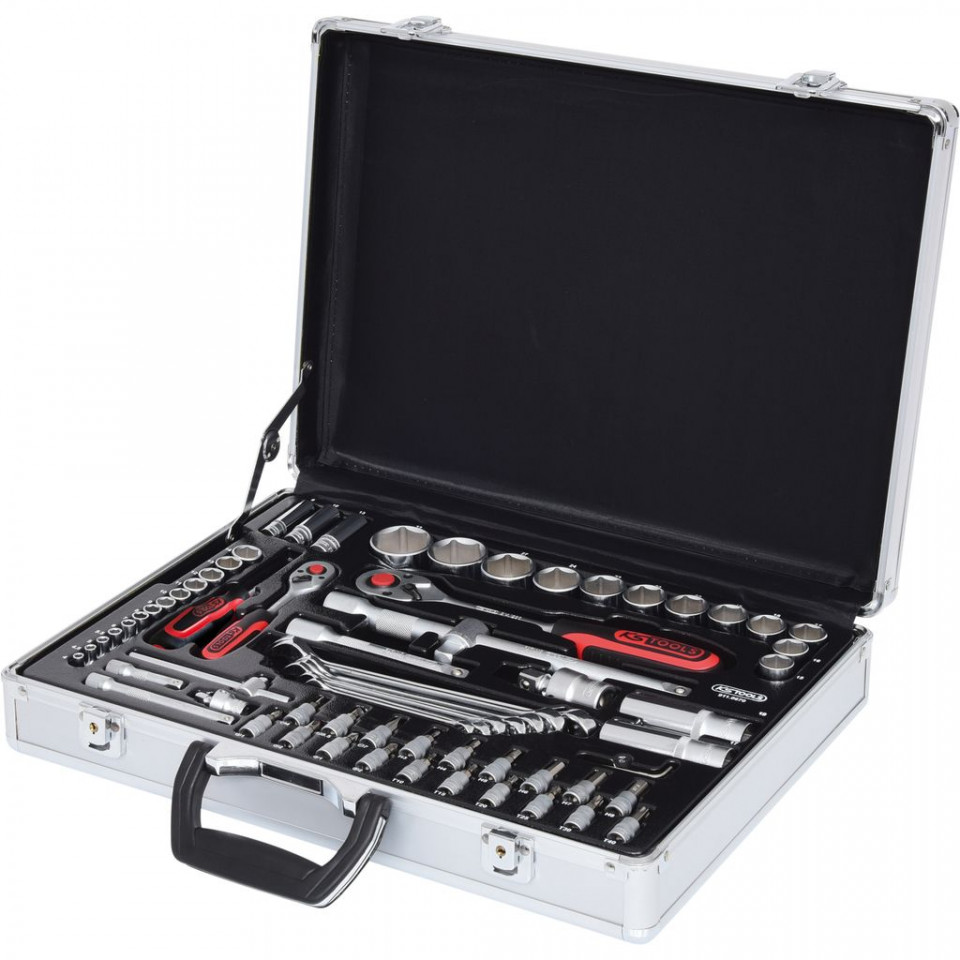 Set chei tubulare, KS TOOLS, 1/4"+1/2", 70 de piese