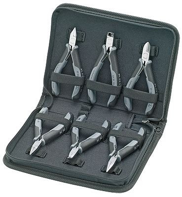 Set cu Cleşti ESD Knipex pentru Electronică, 6 piese