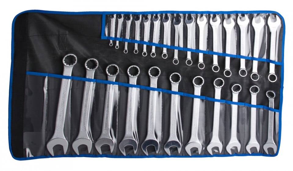 Set de 26 chei combinate Unior scurte in husa 6 - 32 mm
