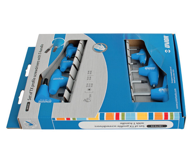 Set de surubelnite profil TX cu maner in T in cutie de carton 7 PIESE TX10-TX45