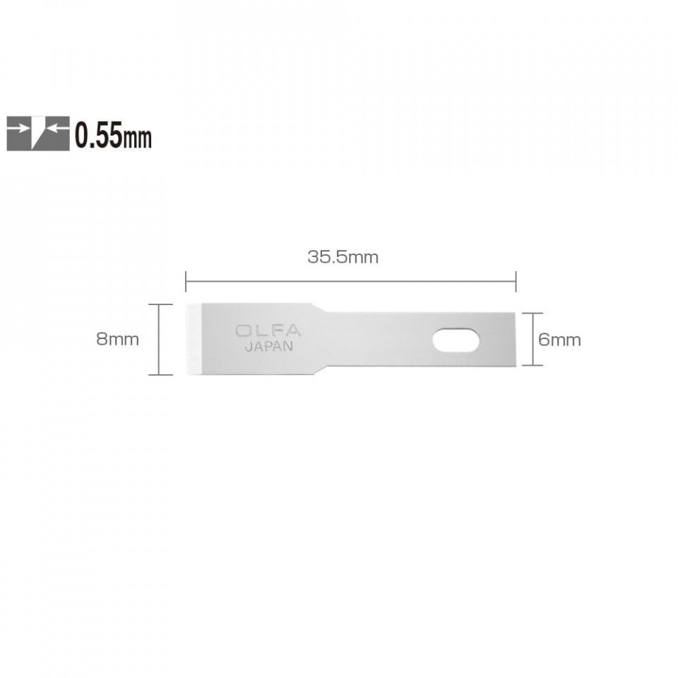 Set KB4-F/5 - lame japoneze decoratiuni, 5 bucati, Olfa