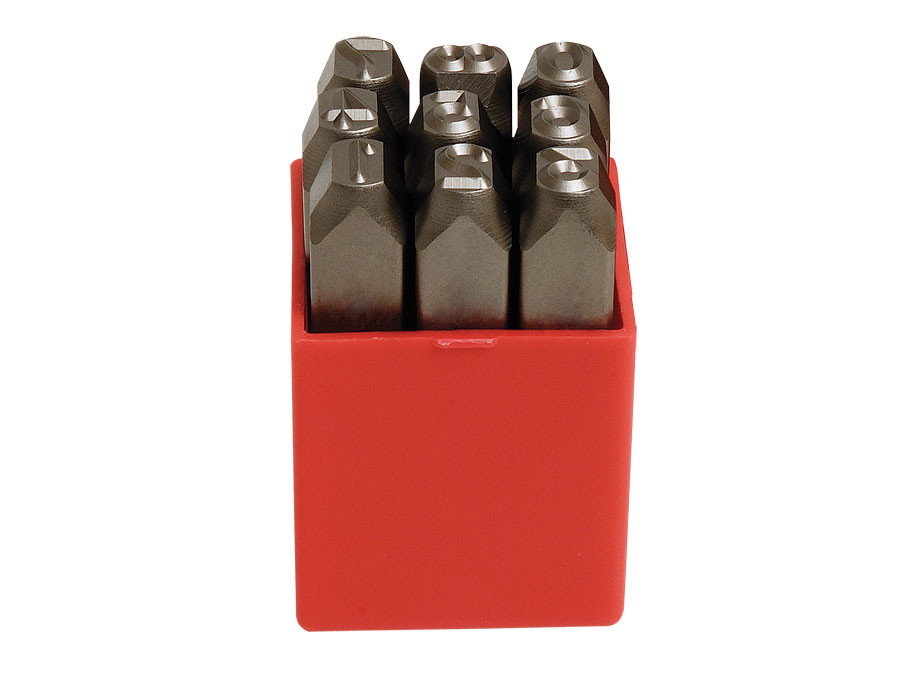 Set poansoane cifre MOB - H: 6 mm