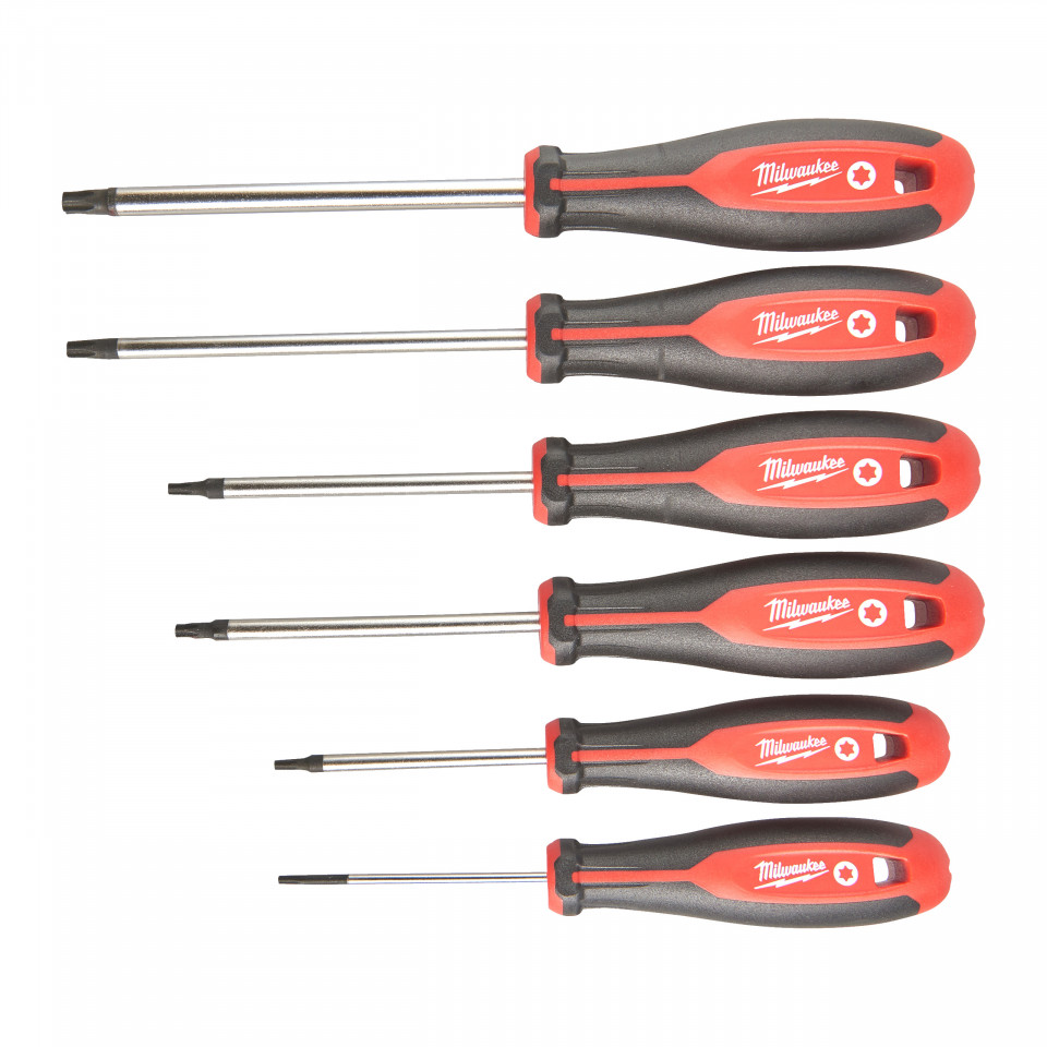 Set surubelniță Torx 6 buc Milwaukee [ T10 / T15 / T20 / T25 / T30 / T40 ]