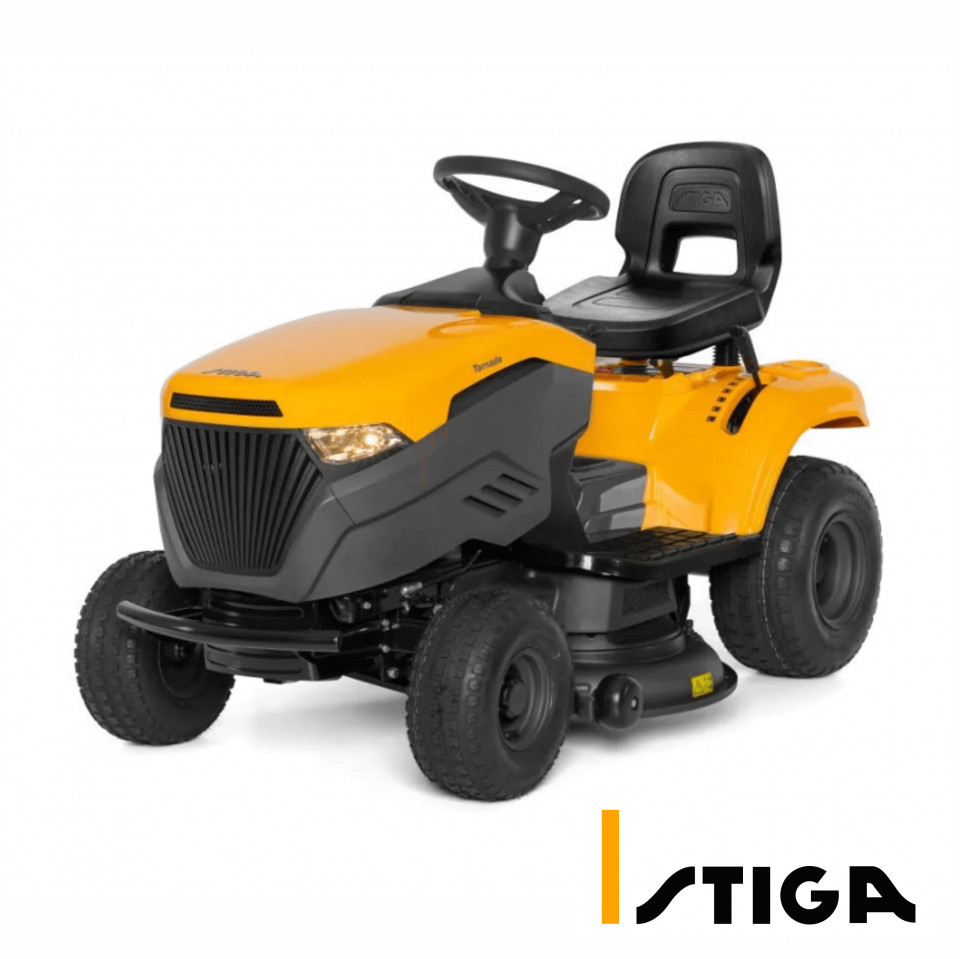 Stiga Tornado 398 Tractor tuns gazon, 10 CP, latime taiere 98 cm