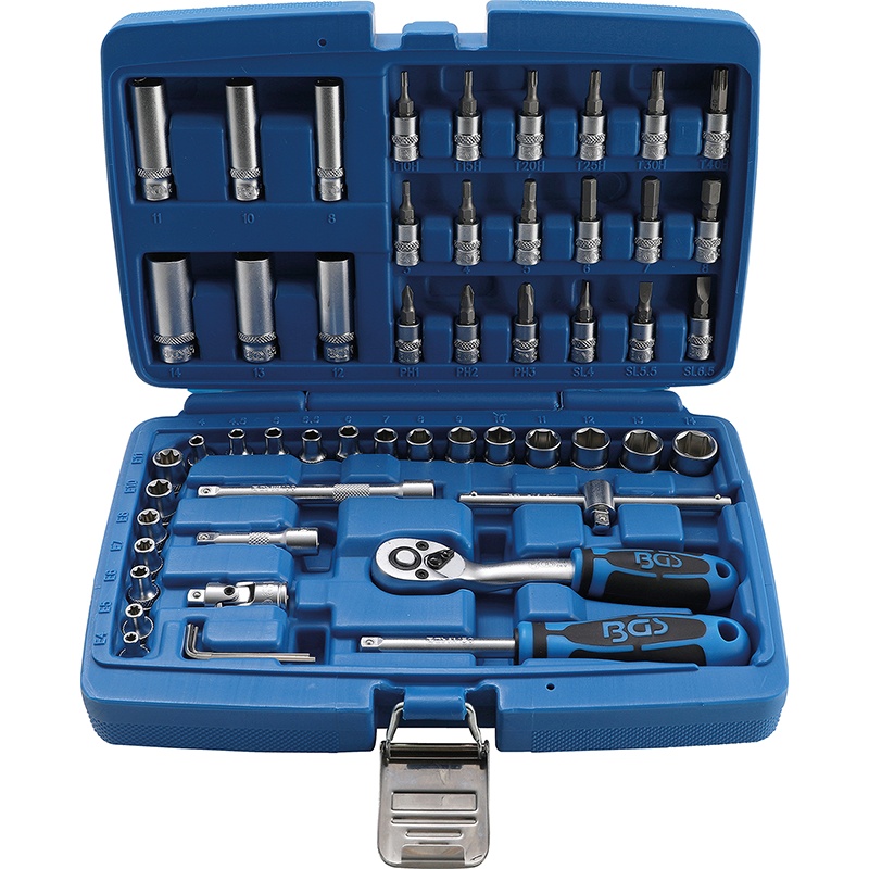 Trusa 53 piese chei 1/4" + varfuri