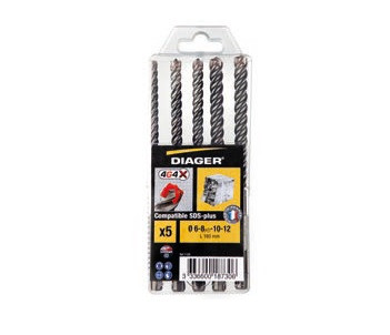 112Q Trusa 4 burghie SDS-plus cu 4 taisuri 4G4