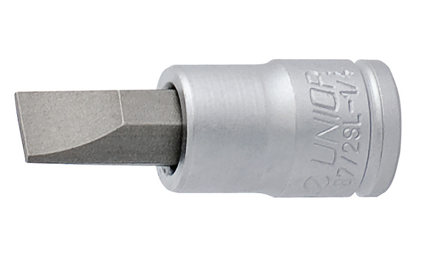 187/2SL-1/4" Capete chei tubulare cu cap surubelnita exterior Unior 1/4", DIM 1.2x7.0
