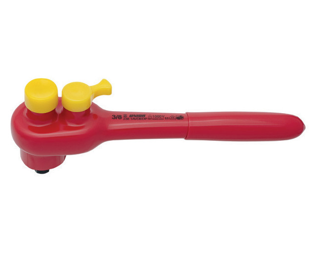 238.1AVDEDP Antrenor cu clichet reversibil 3/8" izolat la 1000 V, L 200 mm - 619118
