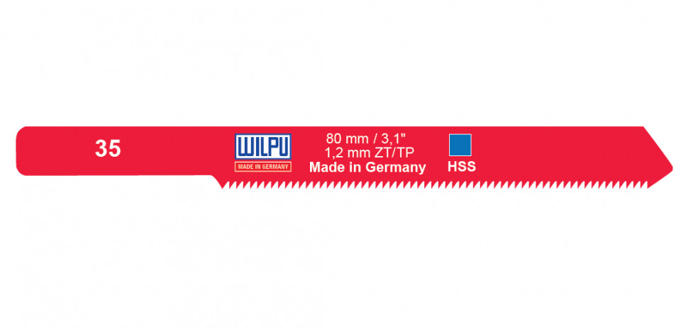 35 Panza HSS pentru fierastrau vertical, prindere Fein, pentru metal / 5 bucati, DIM 76.5 x 7.8 x 1.0 mm