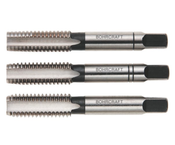 4100 Tarozi pentru filetare manuala, pas normal, DIN 352, HSS-G, 3 buc/set, DIM M 36 x 4.00 mm