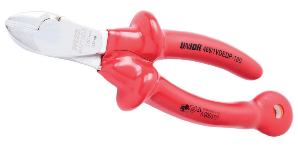 466/1VDEDP-H Cleste tais lateral pentru conditii grele izolat la 1000 V cu inel pentru carabiniera, L 180 mm - 626964