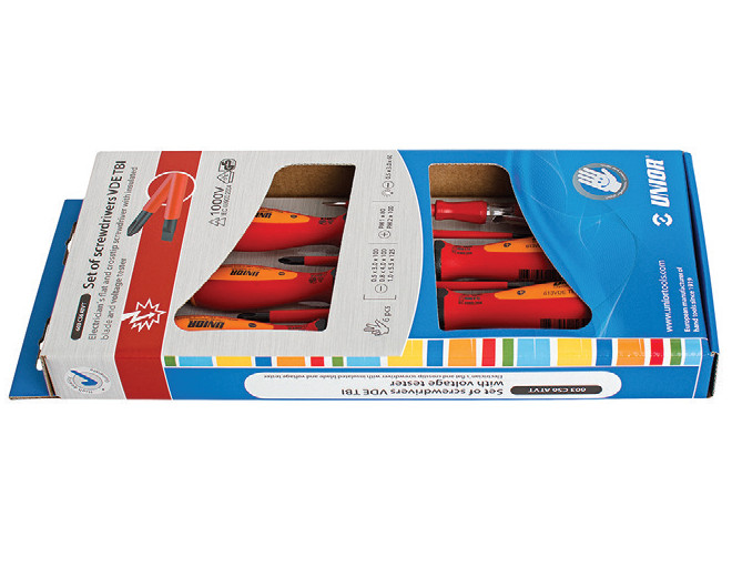 603CS6ATVT Set de surubelnite izolate si tester de tensiune / 6 piese - 617654
