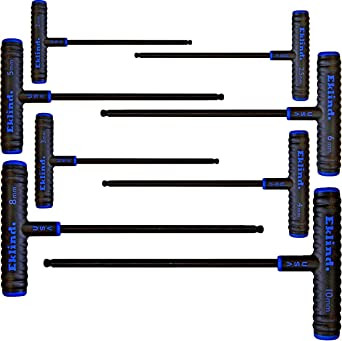 64808 Set de surubelnite cu cap hexagonal sferic varianta 9, in husa plastic, 2.0 - 10.0 / 8 piese