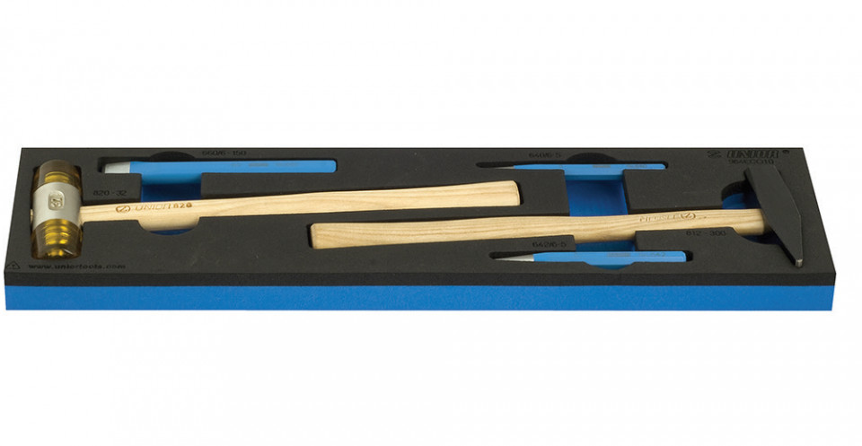 964ECO10 Set de ciocane si punctatoare in modul SOS / 5 piese - 621293