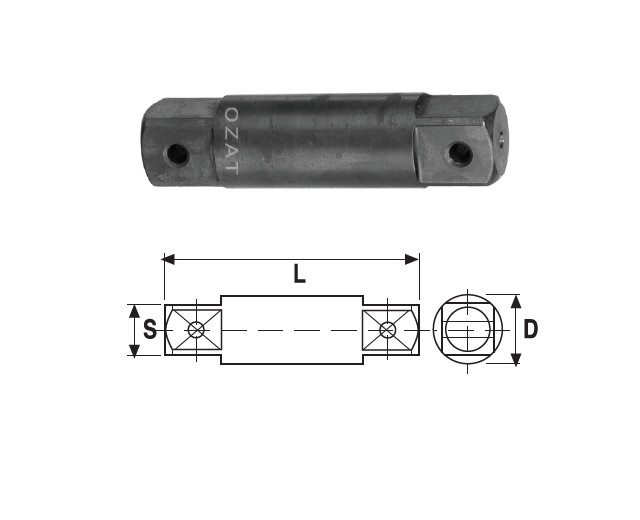 Adaptor de impact tata-tata 2.1/2", PATRAT 2 1/2"