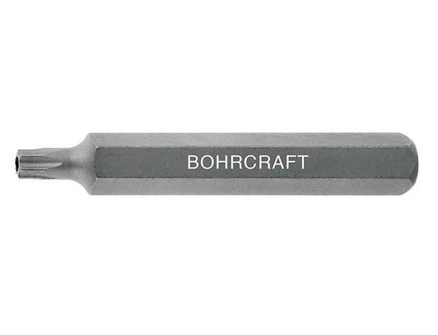 Bit cu profil TORX® cu gaura (pentru pin de siguranta) prindere hexagonala 10 mm Forma C10, TR25