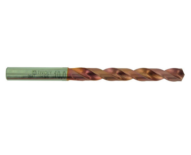 Burghiu cilindric scurt TIVOLY pentru metal, conform DIN 338, tip N, HSS, "Furius", tratament special 3.3mm