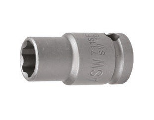 Cap chei tubulara de impact cu pereti subtiri si profil de protectie ASW 1/2", 22mm L38mm