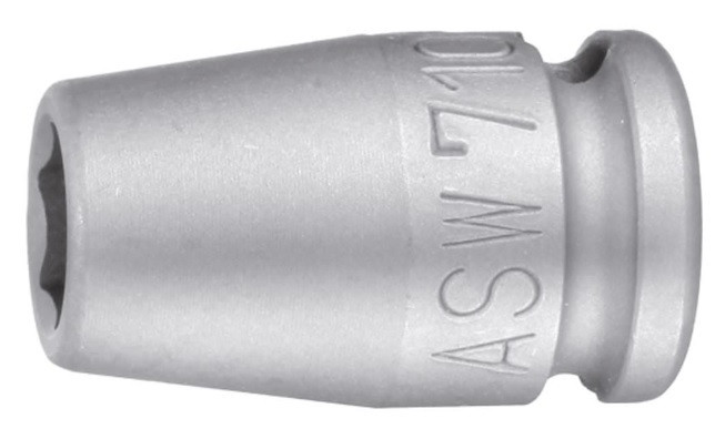 Cap cheie tubulara de impact lunga ASW 3/8" cu cuplare rapida pe surub 16mm L32mm
