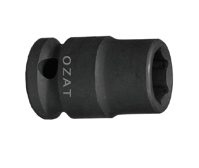 Cap cheie tubulara impact ASW 3/8" 6 laturi, scurta 19mm L30mm