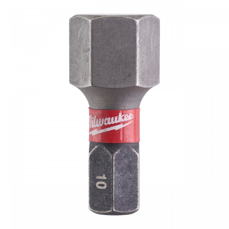 Cap surubelnita Hexagon (HEX) Milwaukee SHOCKWAVE (Tip: Hex 10 mm) - set 2 buc