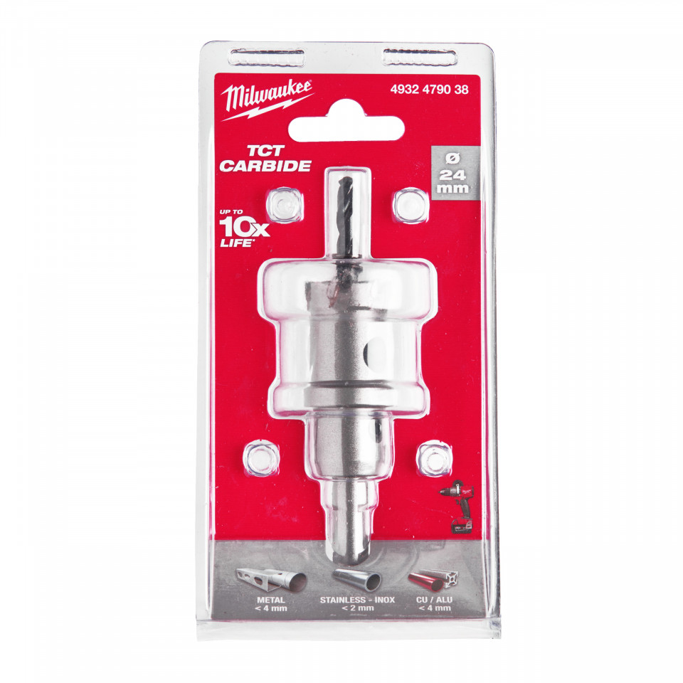 Carote oțel inoxidabil TCT 24 mm