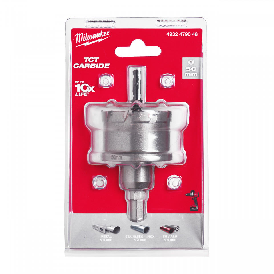 Carote oțel inoxidabil TCT 50 mm