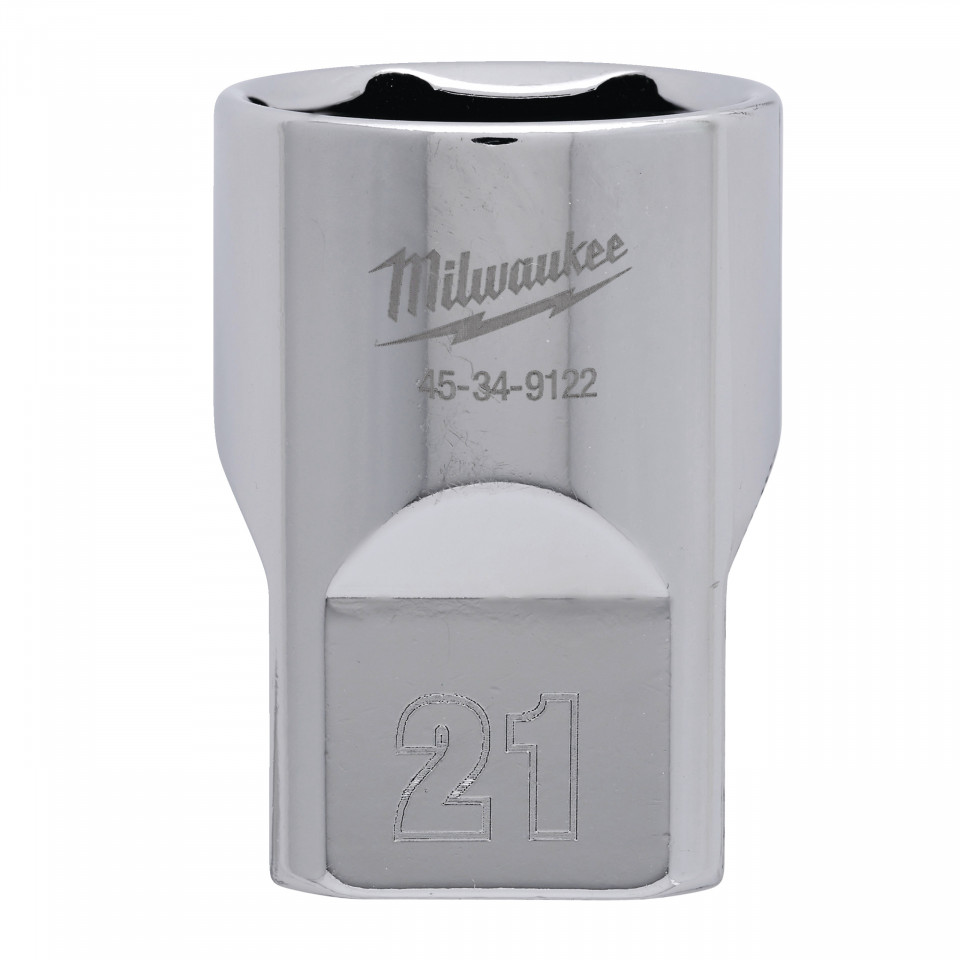 Cheie tubulară Milwaukee 1/2, sistem metric, 21mm, scurtă