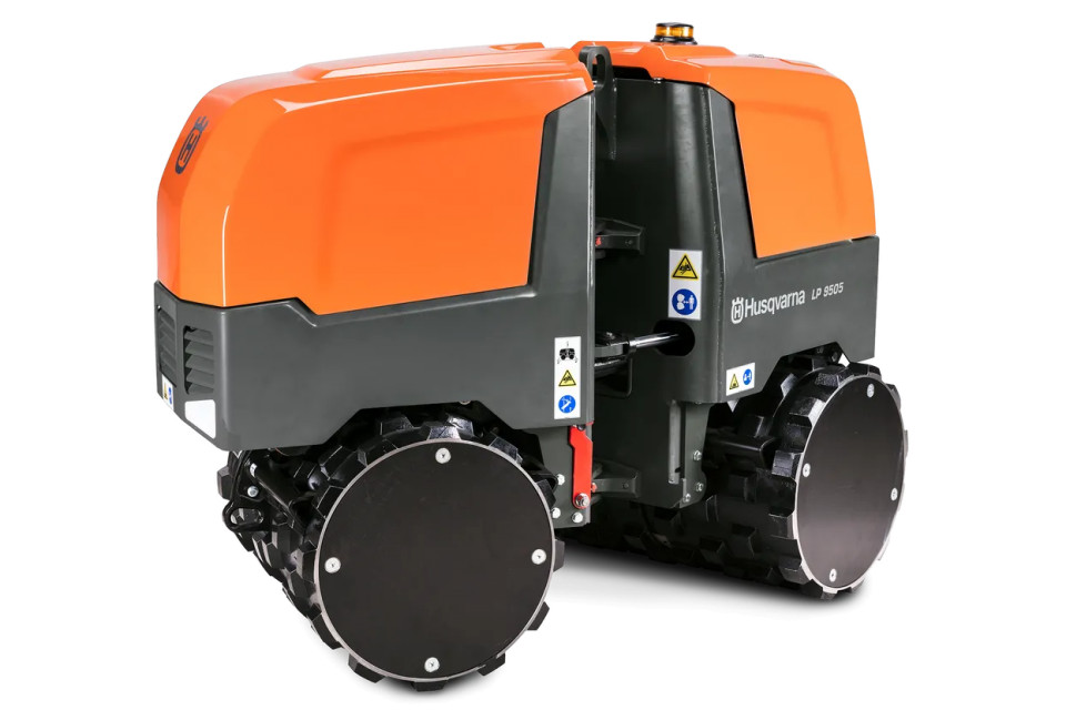 Cilindru compactor articulat cu șenile Husqvarna LP 9505 Kubota 850mm, 72 N, 1680 kg