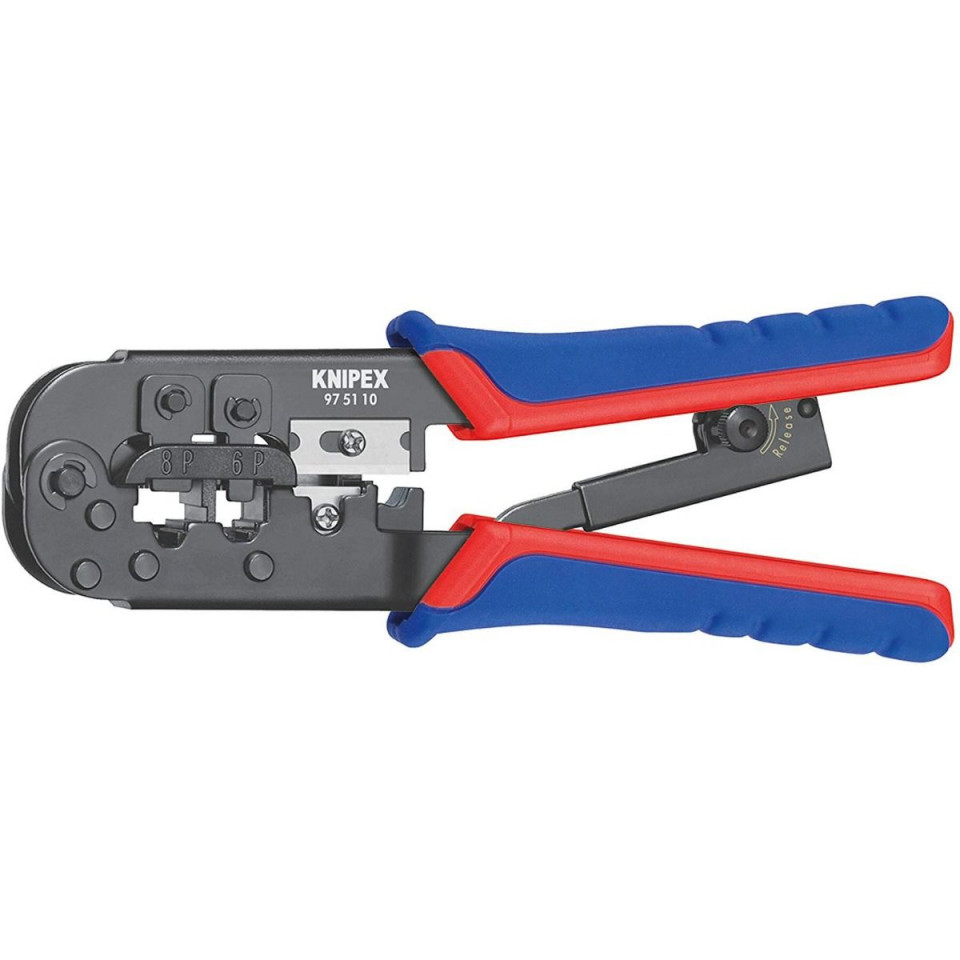 Cleste pentru sertizat mufe RJ 11/12/45, KNIPEX, 190 mm