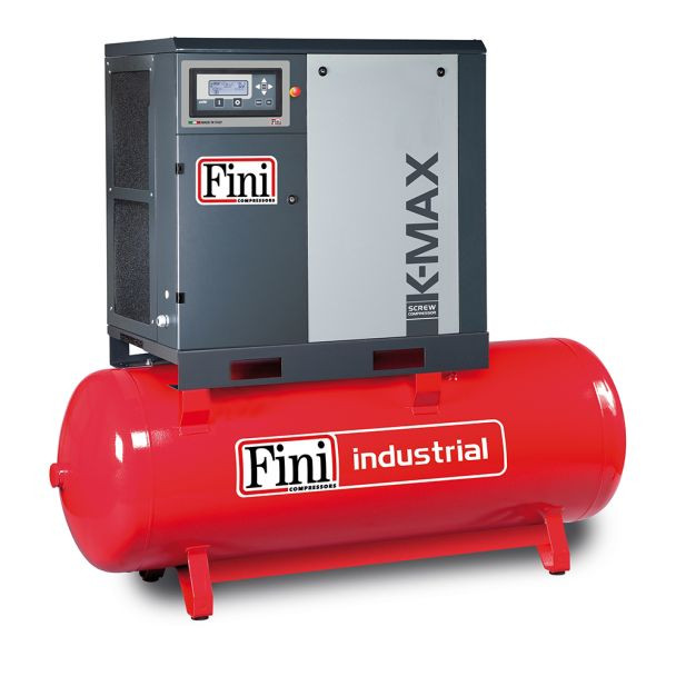 Compresor cu surub, turatie variabila, Fini K-MAX 15-08-500 VS, 15 kW, 500 l, 8 bar, 2500 / 950 l/min