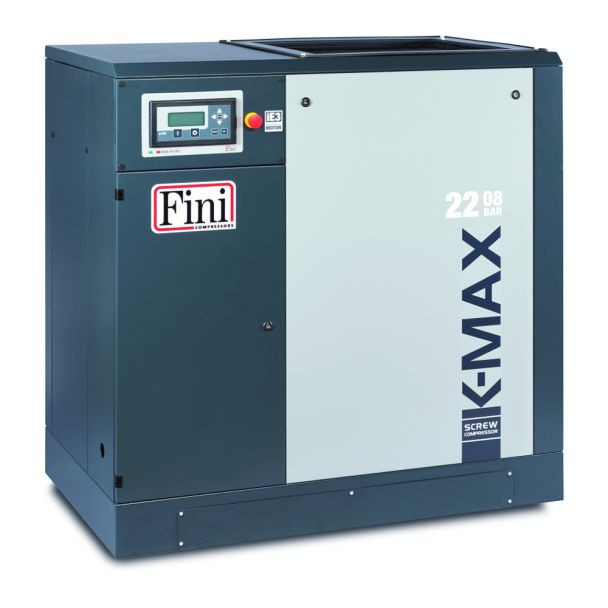 Compresor cu surub, turatie variabila, Fini K-MAX 22-08 VS, 22 kW, 7.5 bar, 3600 / 1170 l/min