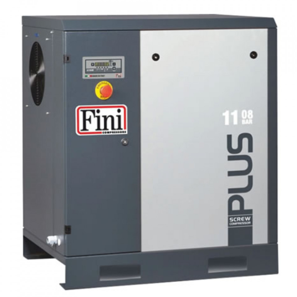 Compresor de aer cu surub Fini PLUS 11-08, 400 V, 11 kW, 8 bar, 1650 l/min